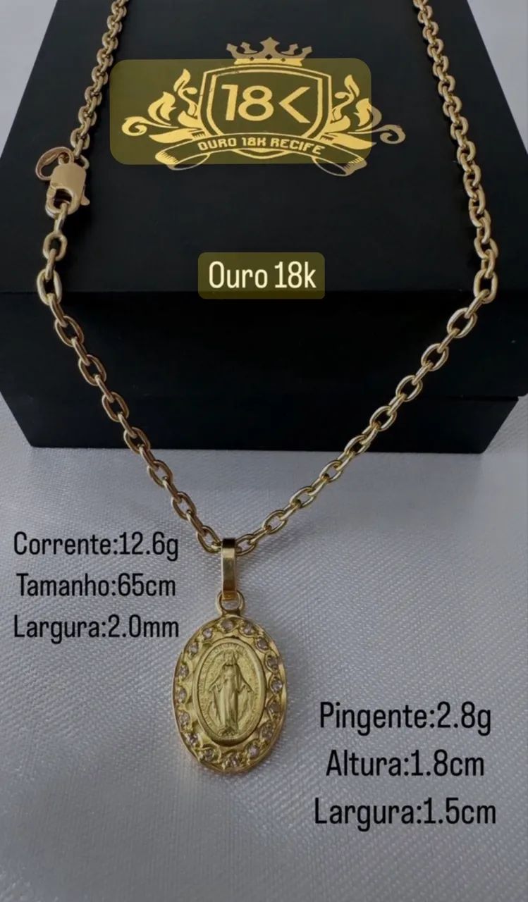 Corrente ouro 18k - 15,4 Gramas 