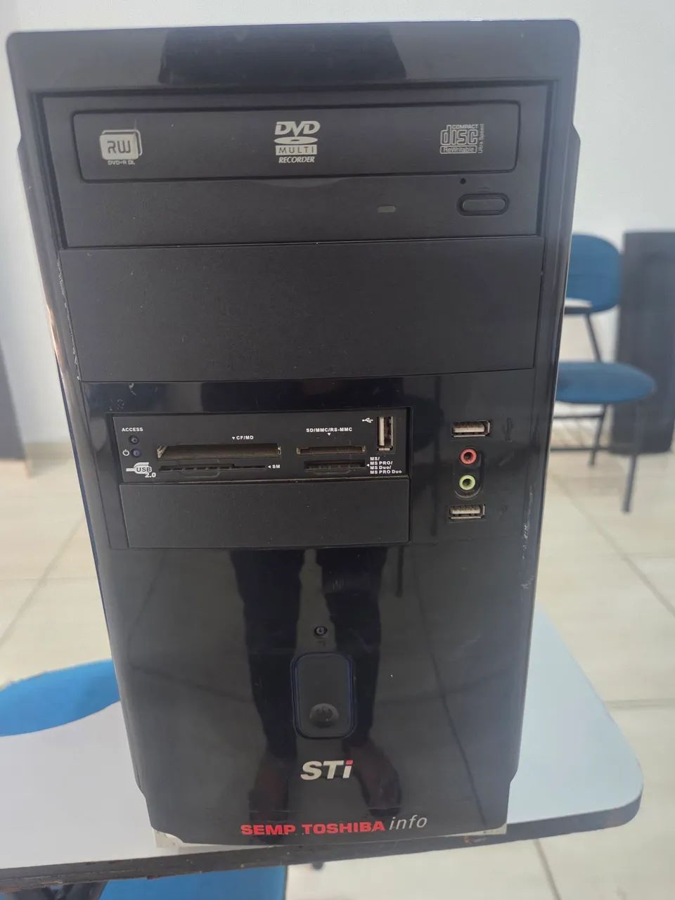 Computador para tirar peças esta funcionando