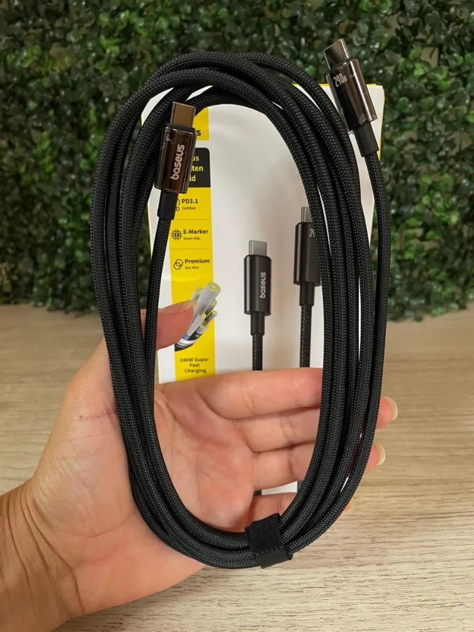 Cabo tipo C Baseus 240W 3M  - Foto 4