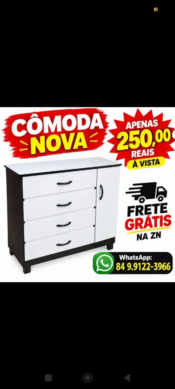 Vende cómodas, entregamos grátis na ZN.
