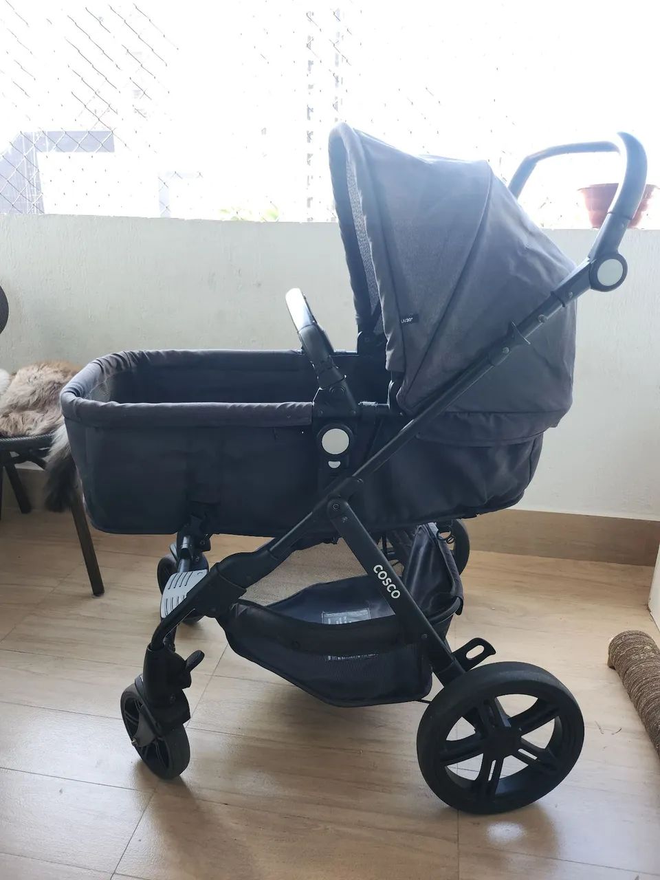Carrinho de bebê com Moisés  - Foto 2