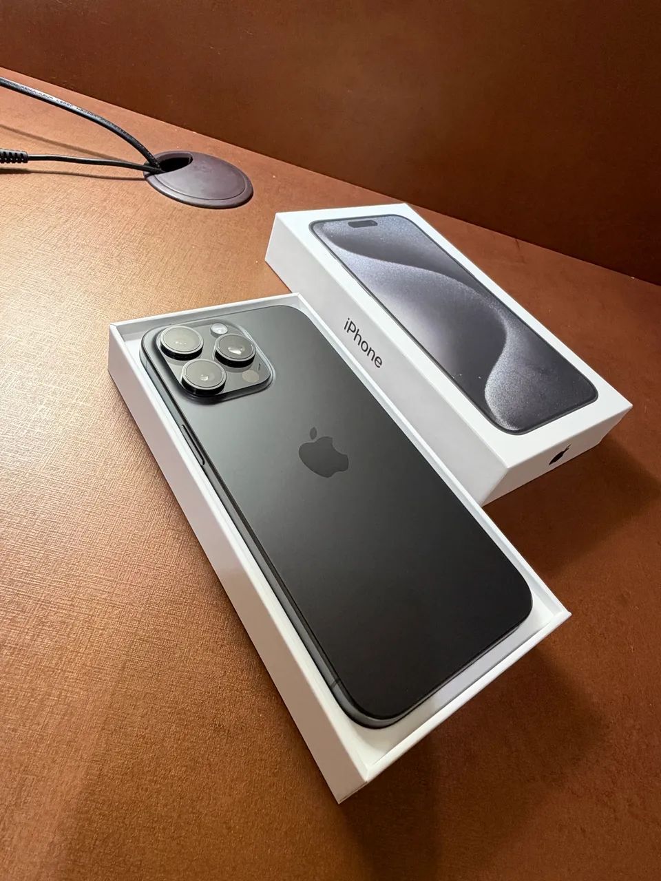 iPhone 15 Pro Max 256GB Titânio Preto | Impecável + NF - Foto 3