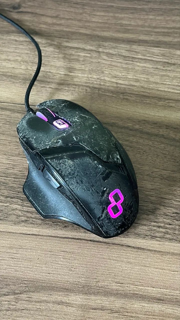 Mouse Gamer Goldentec GT Spectre Com LED usado - Foto 4