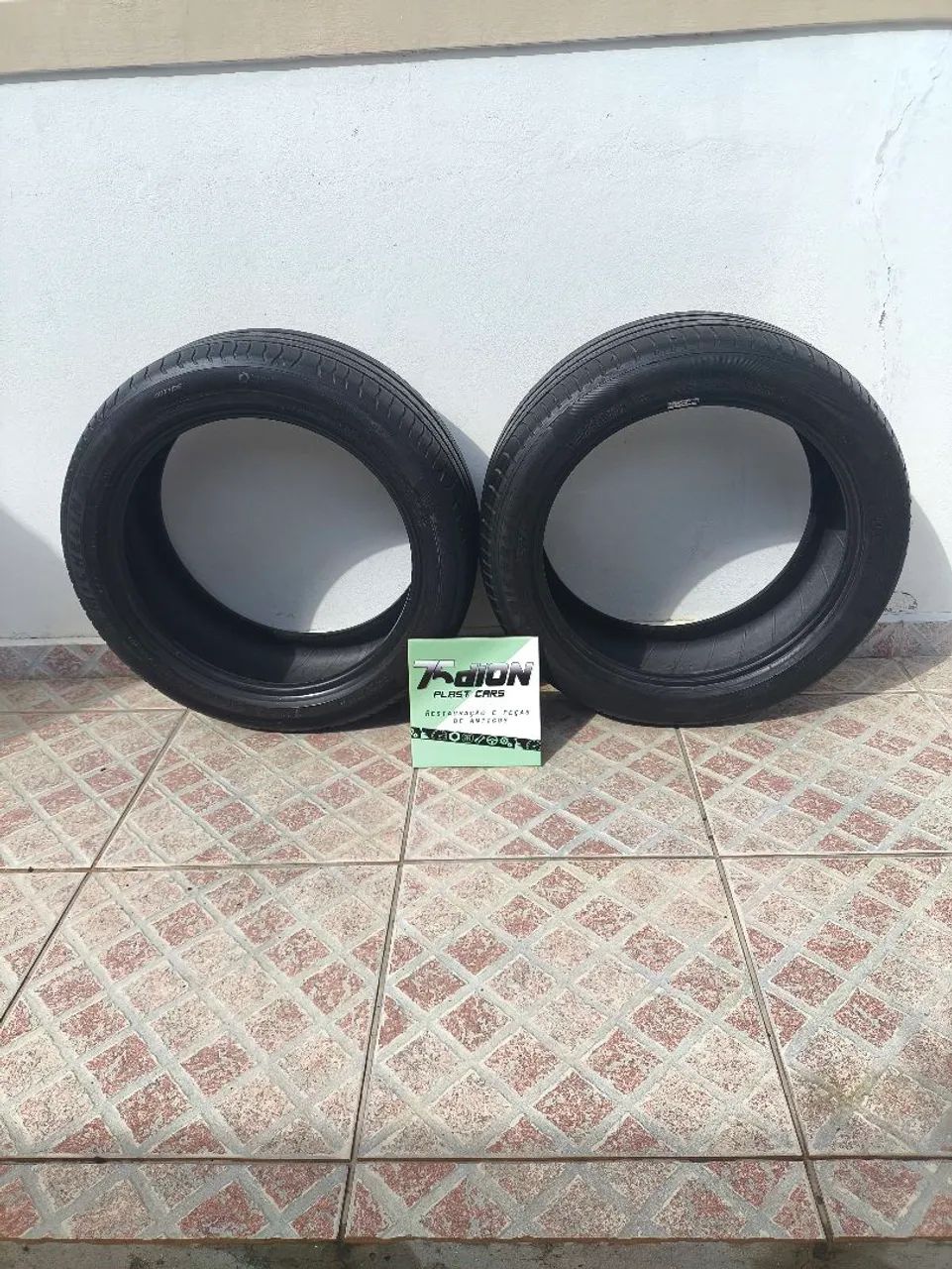 Par pneus Michelin Primacy 225/45 R17  meia vida. Sem remendos. - Foto 5