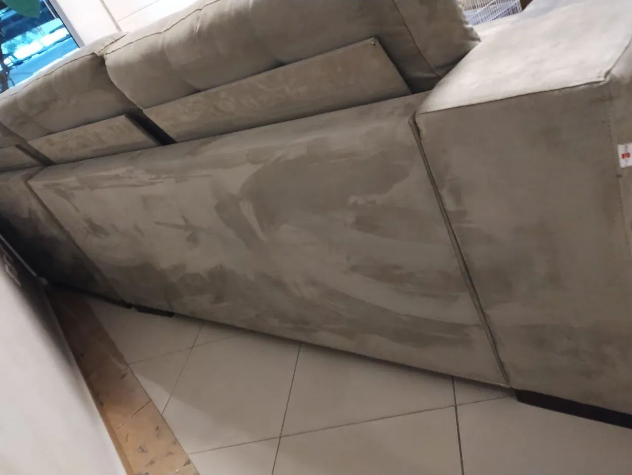 SOFÁ DE CANTO 2,70M COM CHAISE GRANDE - AMPLO E CONFORTÁVEL - Foto 3