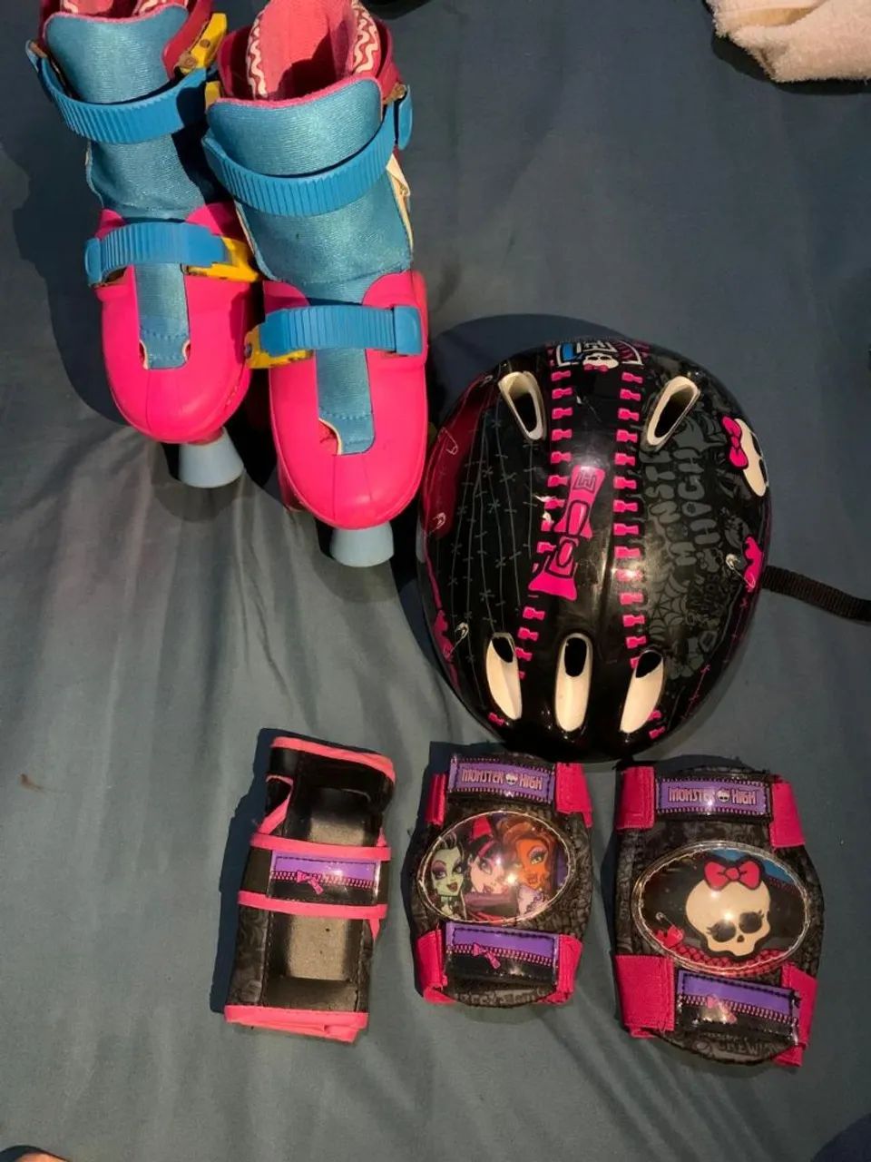Patins 4 rodas com proteção 