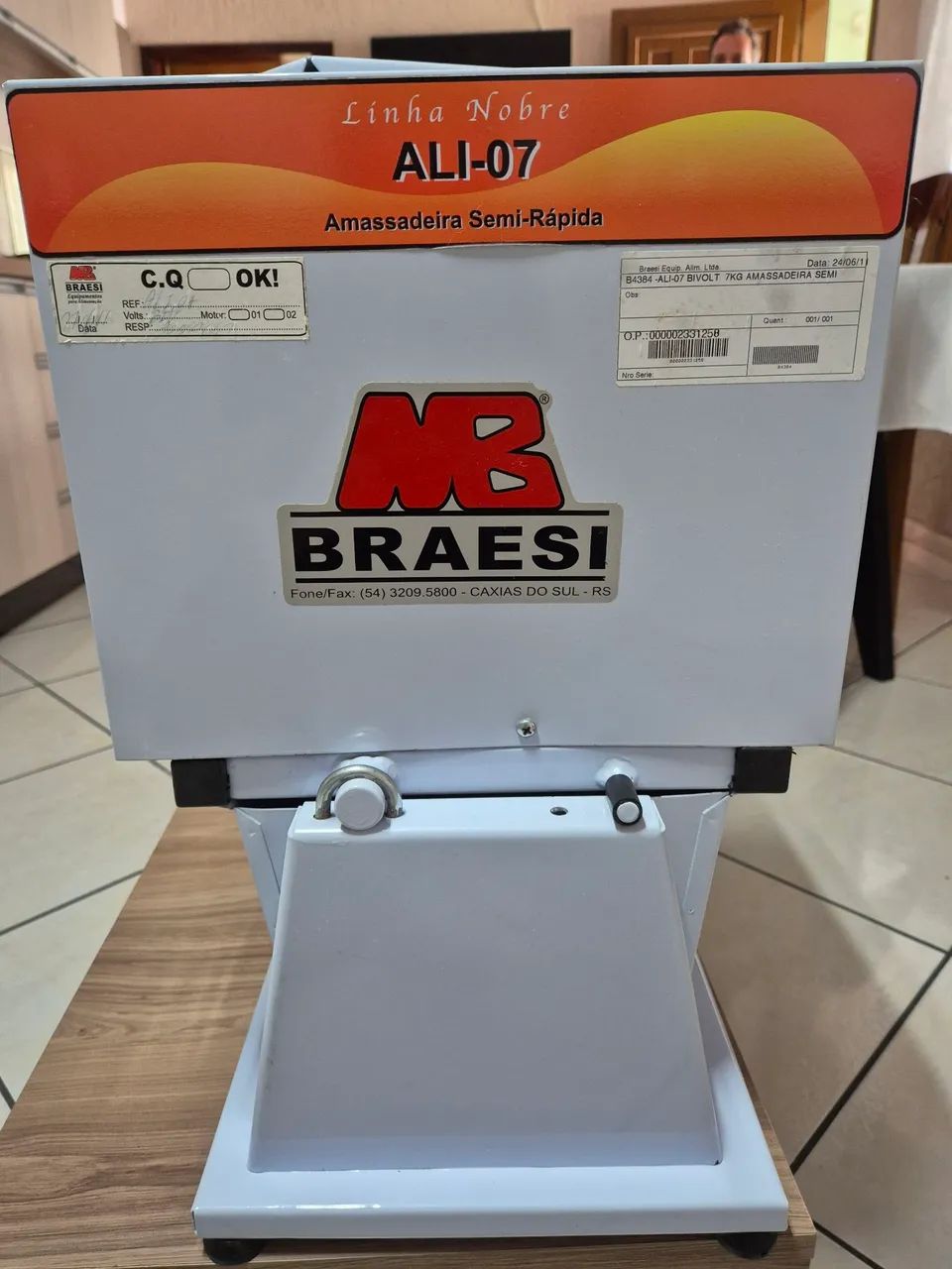 Amassadeira semi-rapida 7kg - Marca Braesi