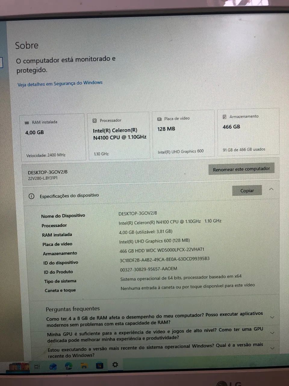 Vendo PC all in one PREÇO PARA VENDER RAPIDO  - Foto 2