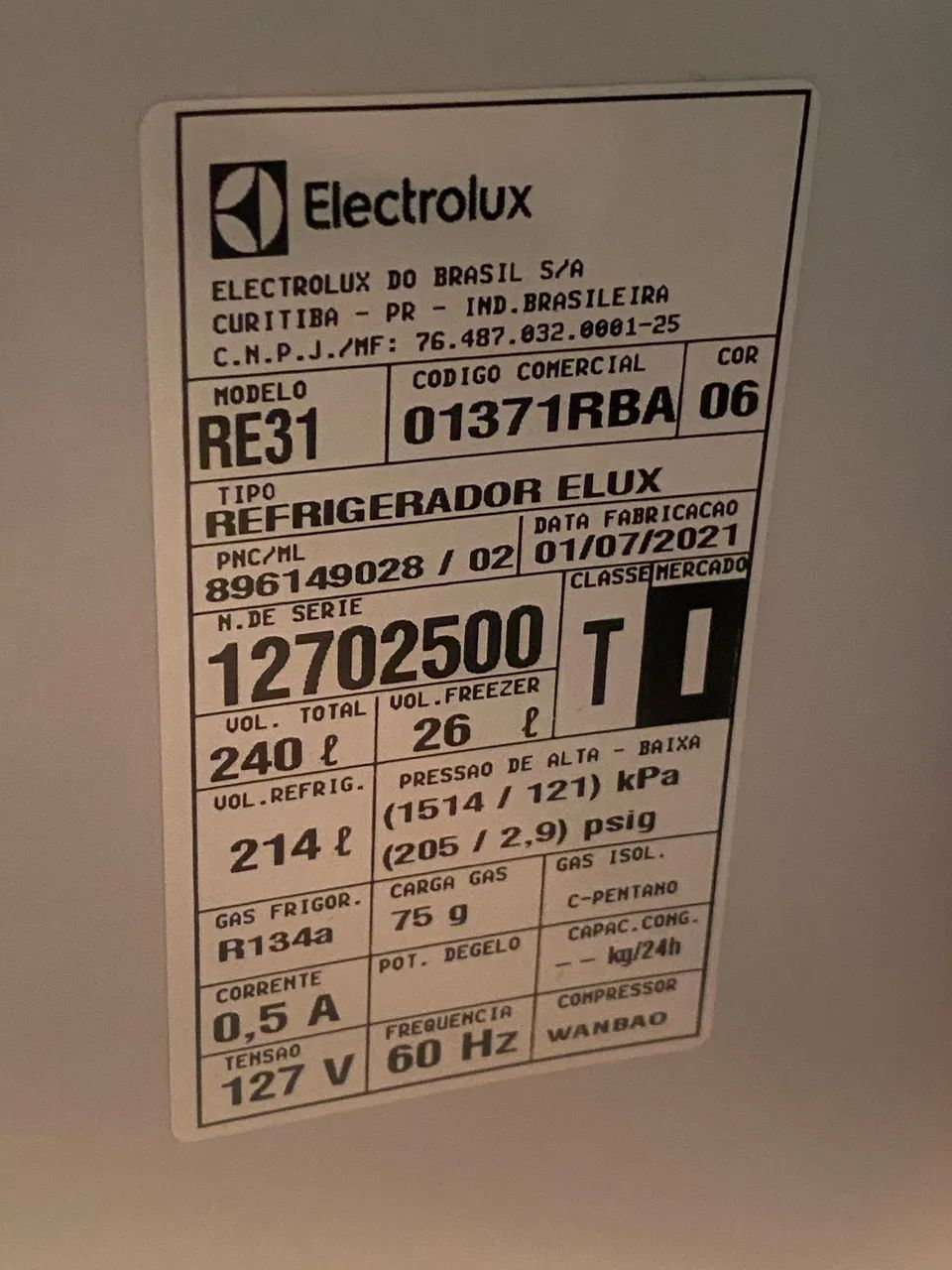 Geladeira Eletrolux RE31 240l  - Foto 5