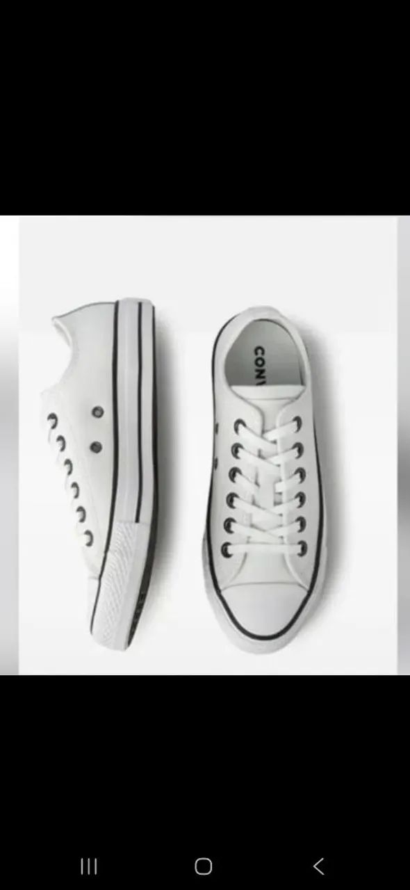 TENIS ALL STAR COURO BRANCOO - Foto 2