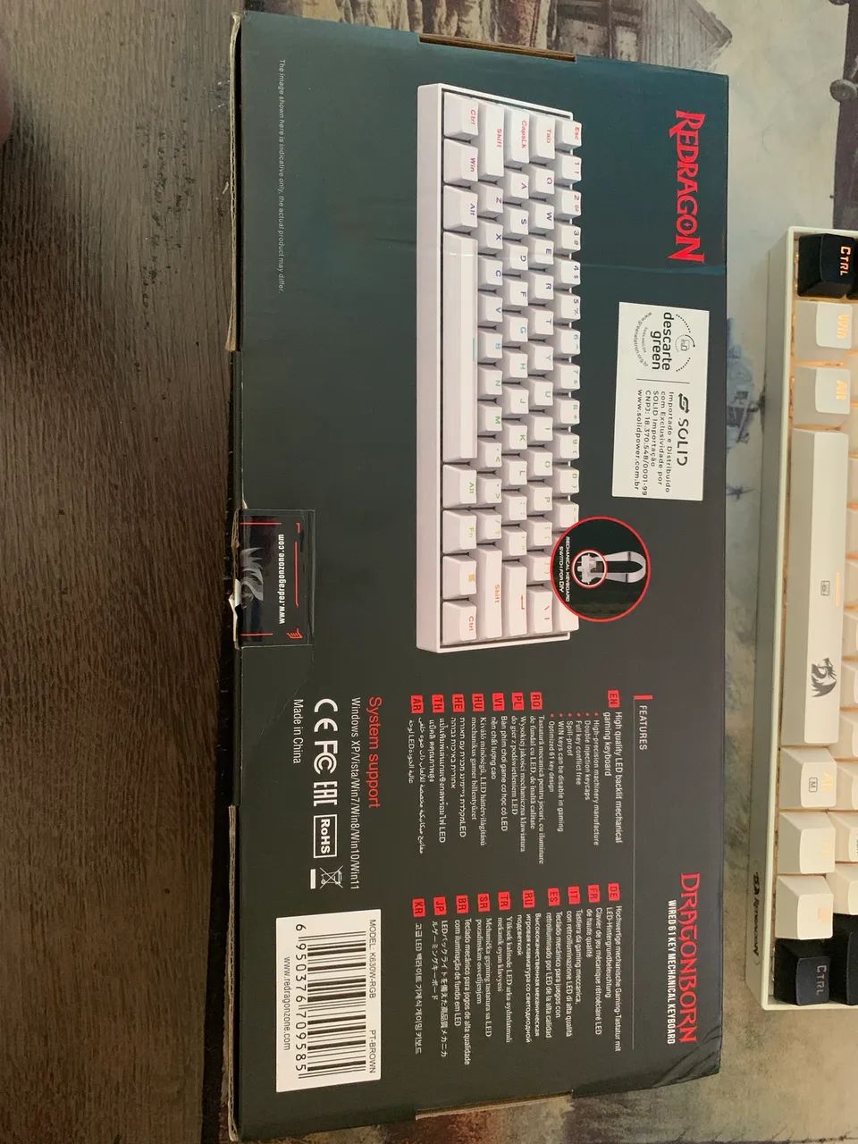 Teclado mecânico redragon k630w - Foto 3