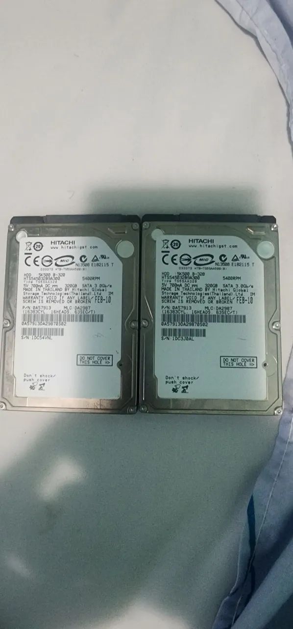 2 hd notebook 320 giga