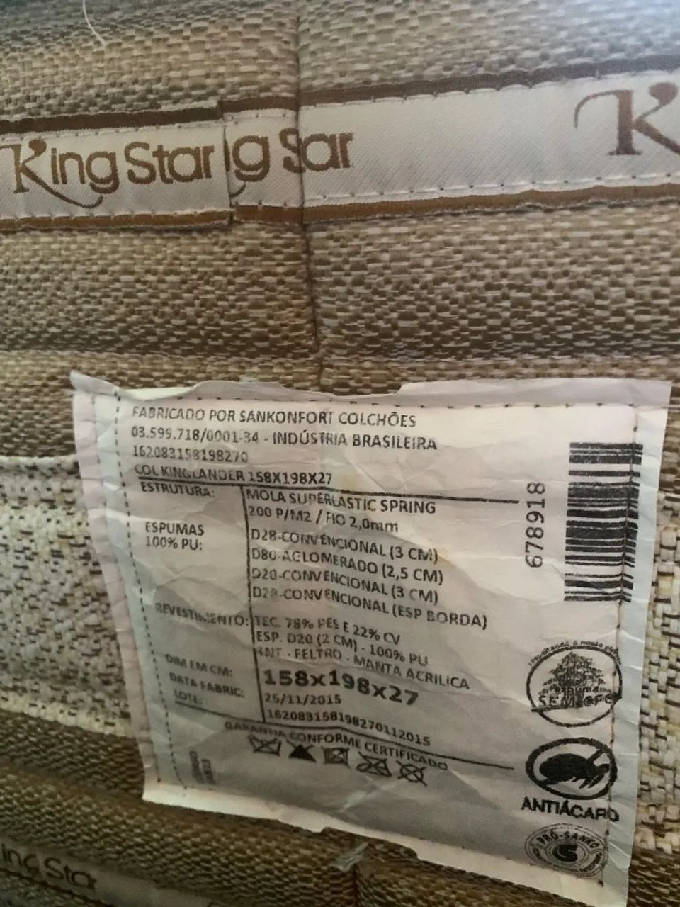 Conjunto Cama Box com Pillow top - King Star - Foto 5