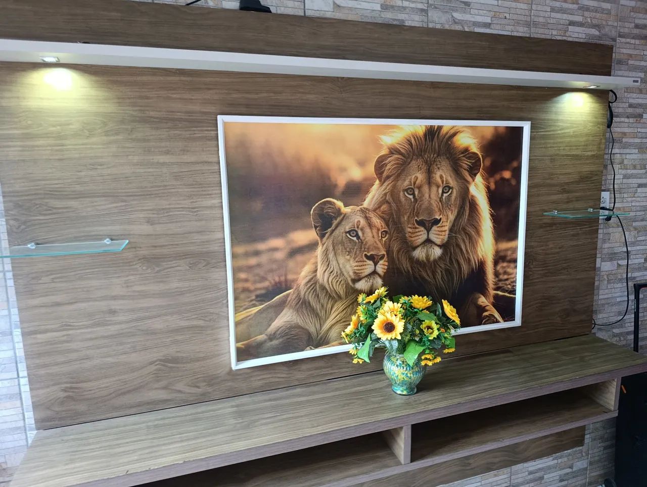 Painel Rack MDF com duas leds  - Foto 3
