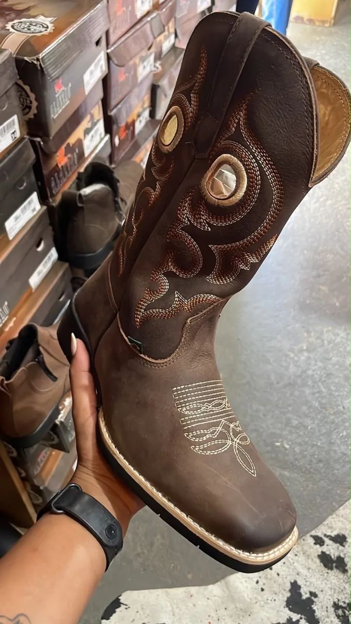 BOTA TEXANA COURO LEGÍTIMO