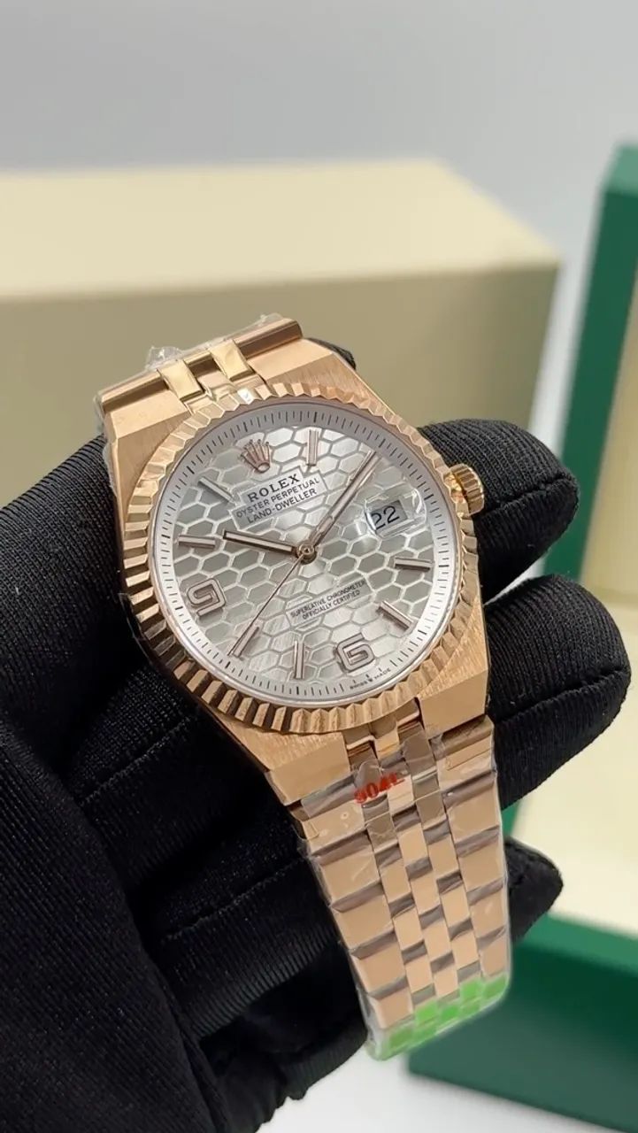 Rolex Rosé Clone Base ETA + Caixa Rolex