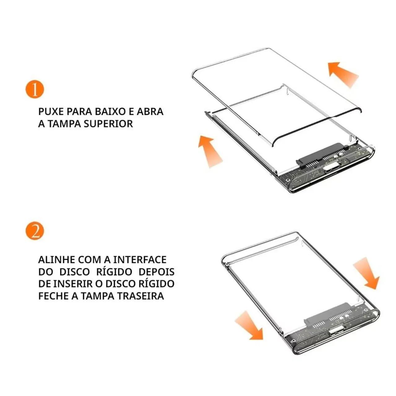 Case para HD e SSD sata USB 3.0 alta velocidade  - Foto 4