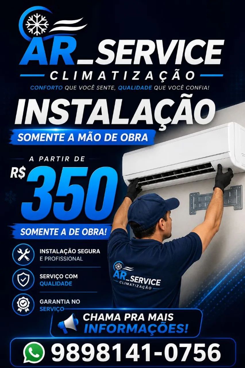 Instalação de ar condicionado 