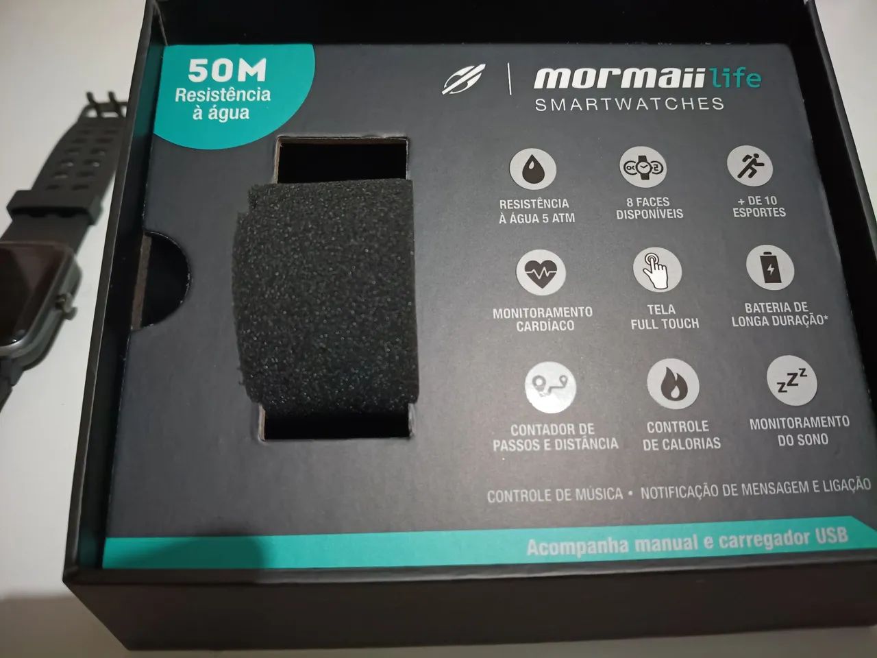 Smartwatch Mormaii Life na caixa  - Foto 4