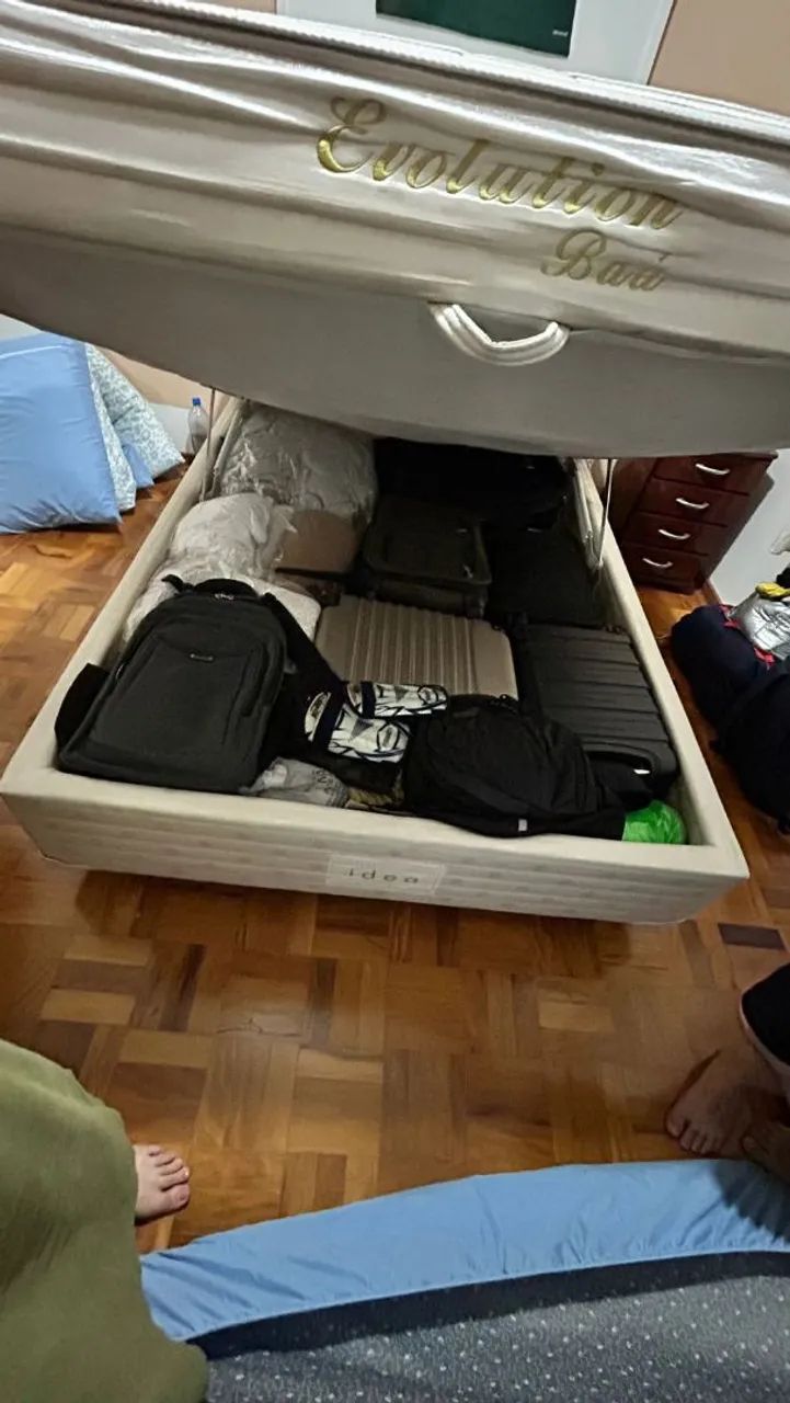 Cama casal box com bau e colchão  - Foto 2