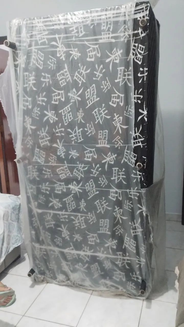 Cama box conjugada solteiro nova