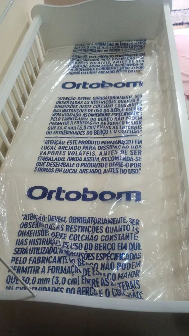 Berço com colchão e protetores - Foto 2