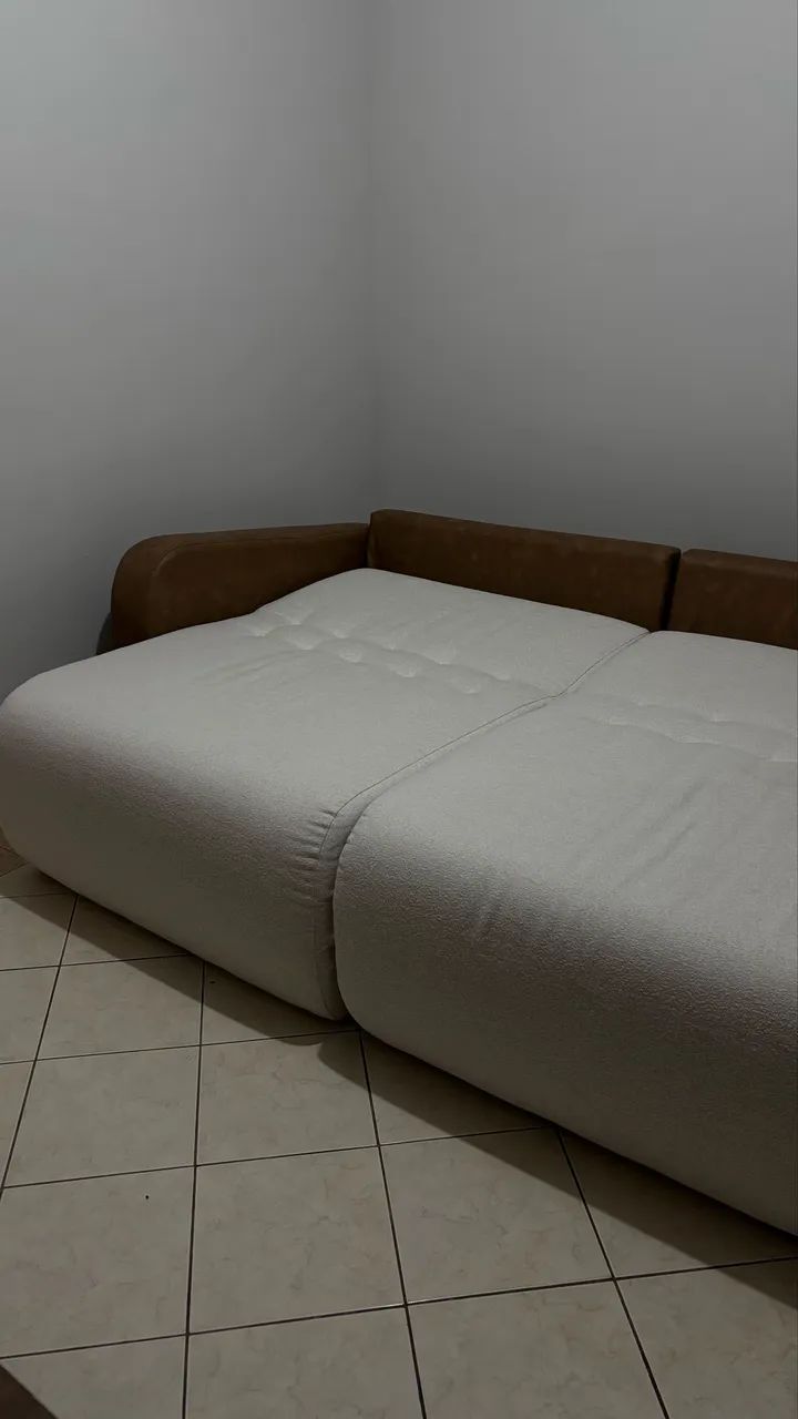 Sofá de linho e courino  - Foto 5
