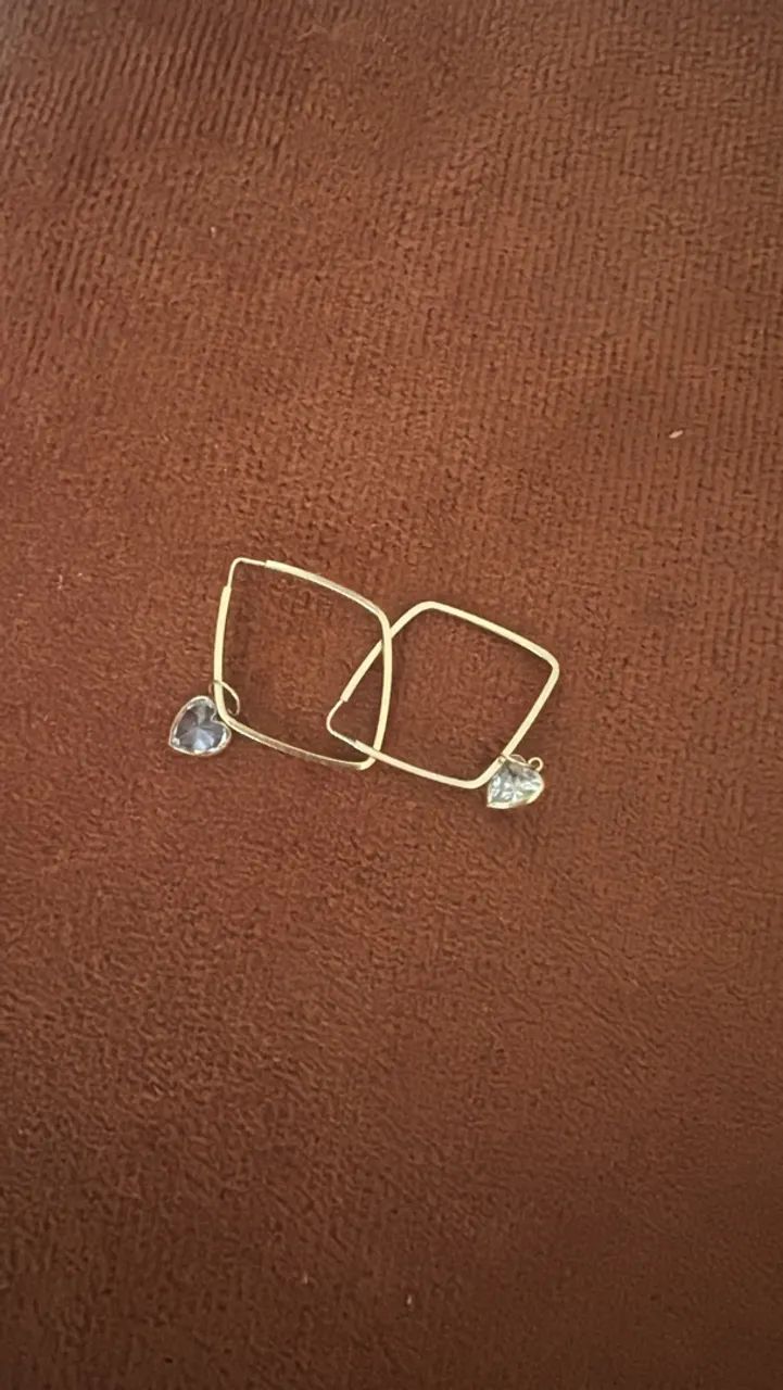 Brinco Losango 26 Mm Em Ouro 18k 750