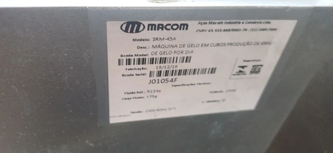 Maquina de Gelo Macom SMR-45A  - Foto 4