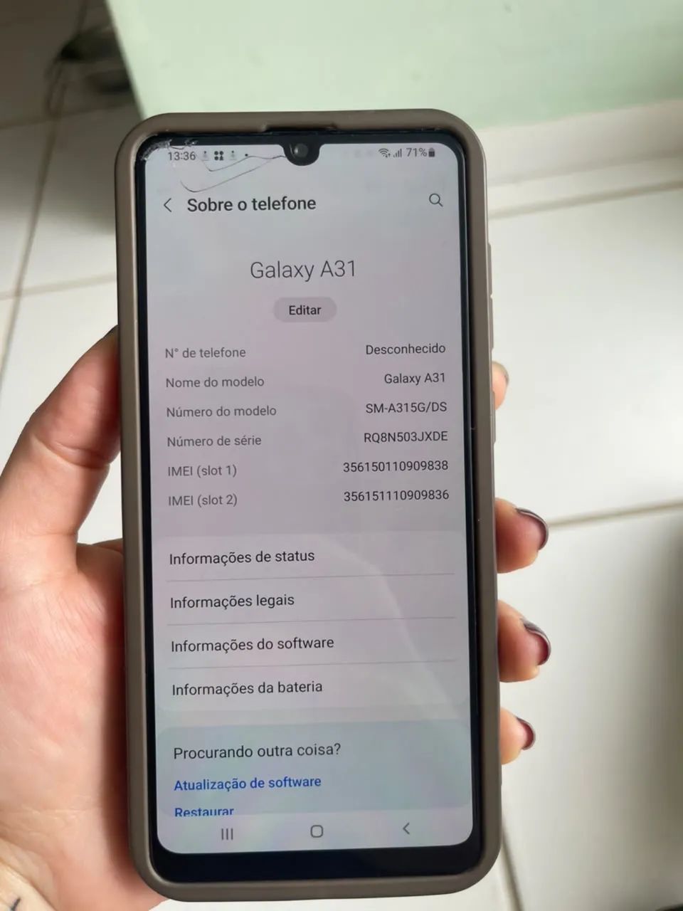 Celular sanssung galaxy A31 128GB  - Foto 4