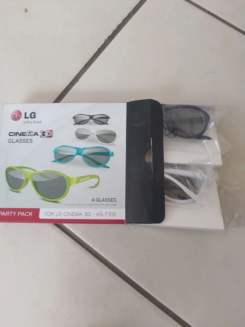 Óculos 3d LG 4pçs - Foto 3
