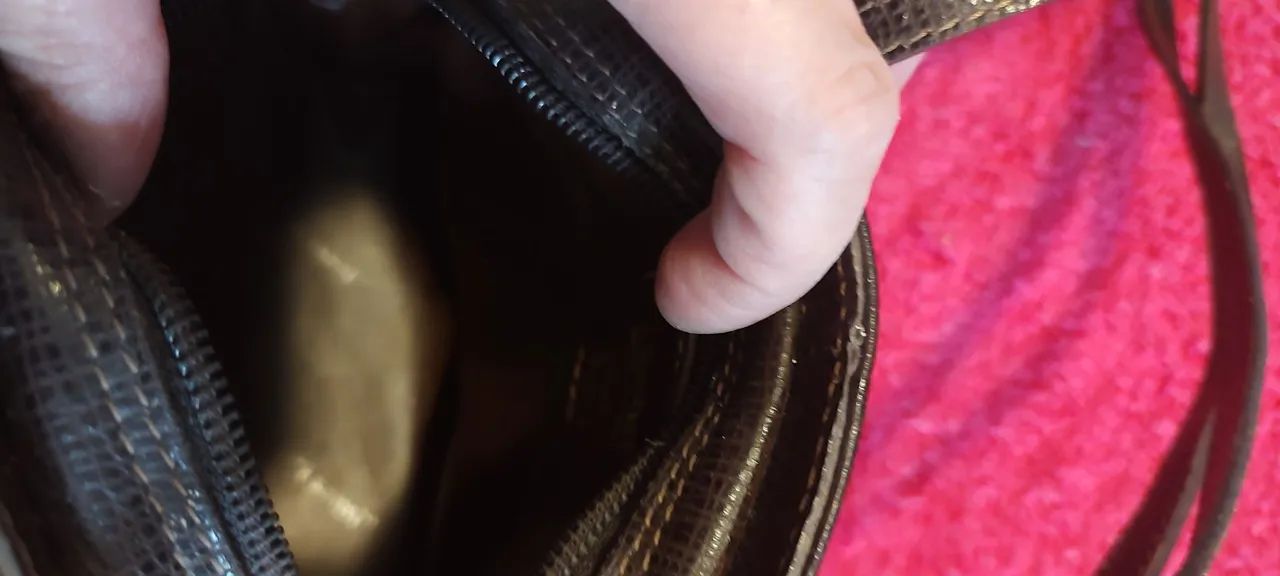 Bolsa pequena de couro  - Foto 3