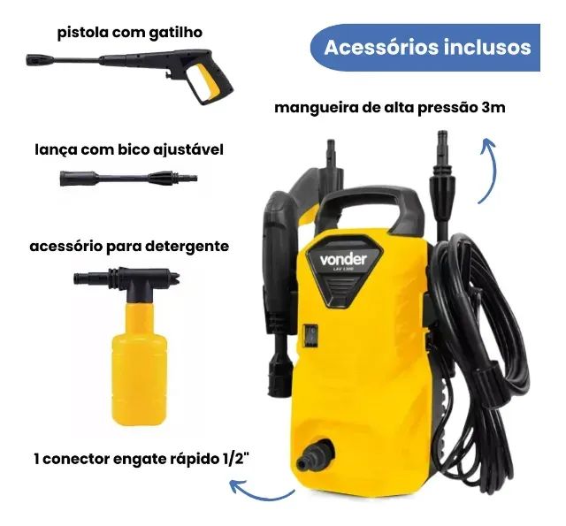 LAVADORA DE ALTA PRESSÃO VONDER - NOVA - Foto 2