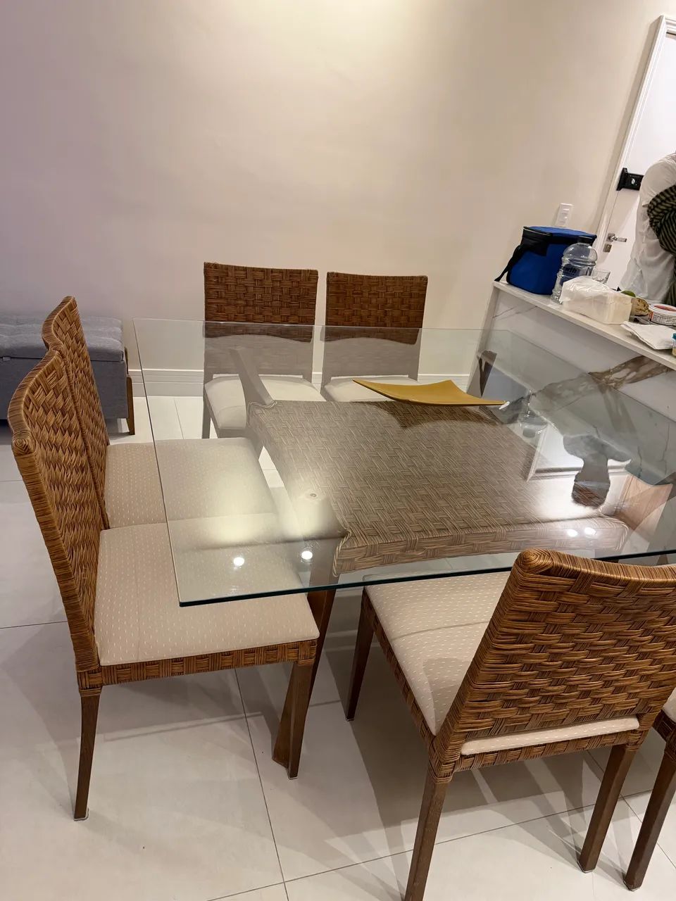 Mesa grande para com 8 cadeiras  - Foto 5