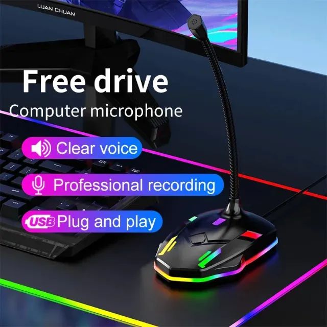 Microfone PC Desktop Condensador para Conferência USB - AL-M55 - Altomex 