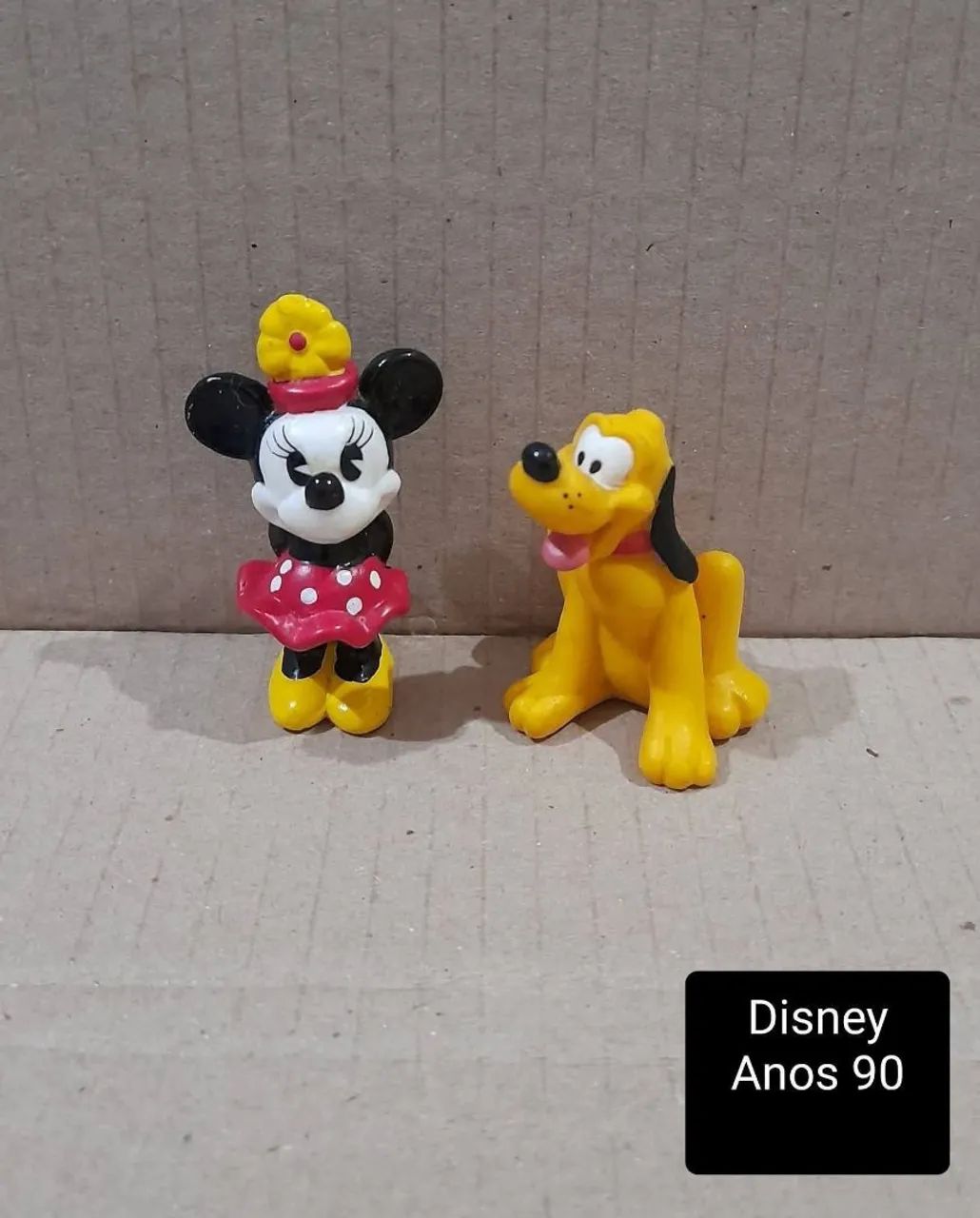 Lote 2 miniaturas Disney dos anos 90 Minnie e Pluto