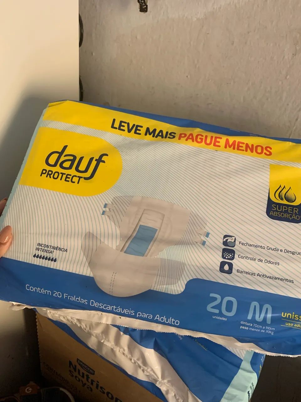 Fraldas descartáveis tamanho M adulto