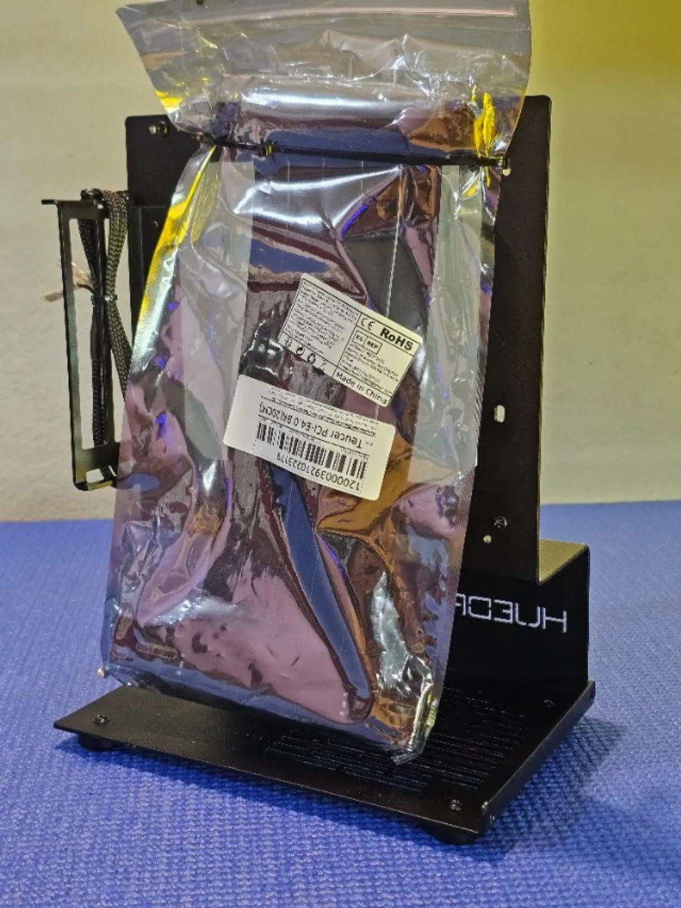 Gabinete Mini Itx HUEDRA C/ Botão e cabo riser - Foto 4