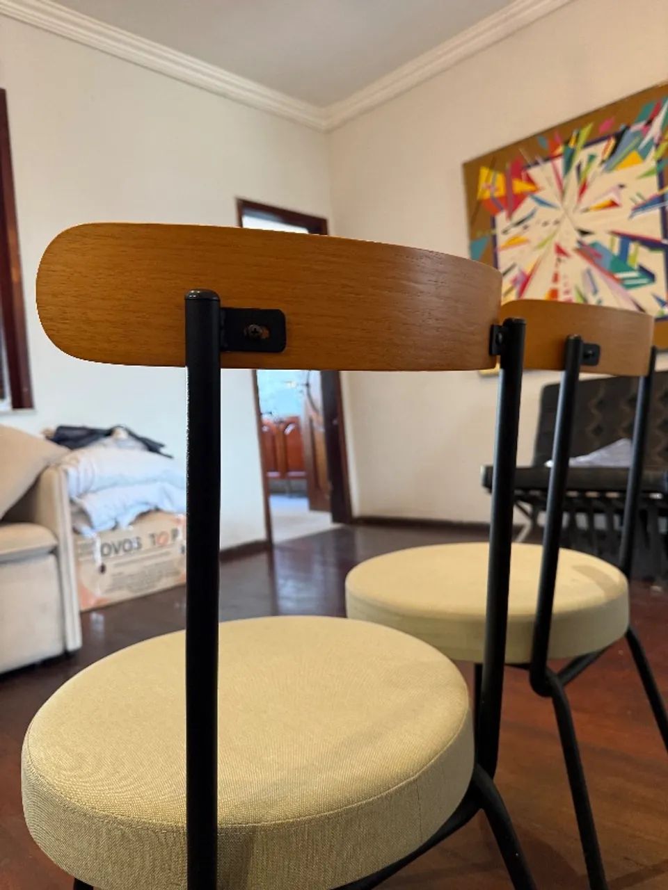 Conjunto com 2 Cadeiras em Linho - Foto 4