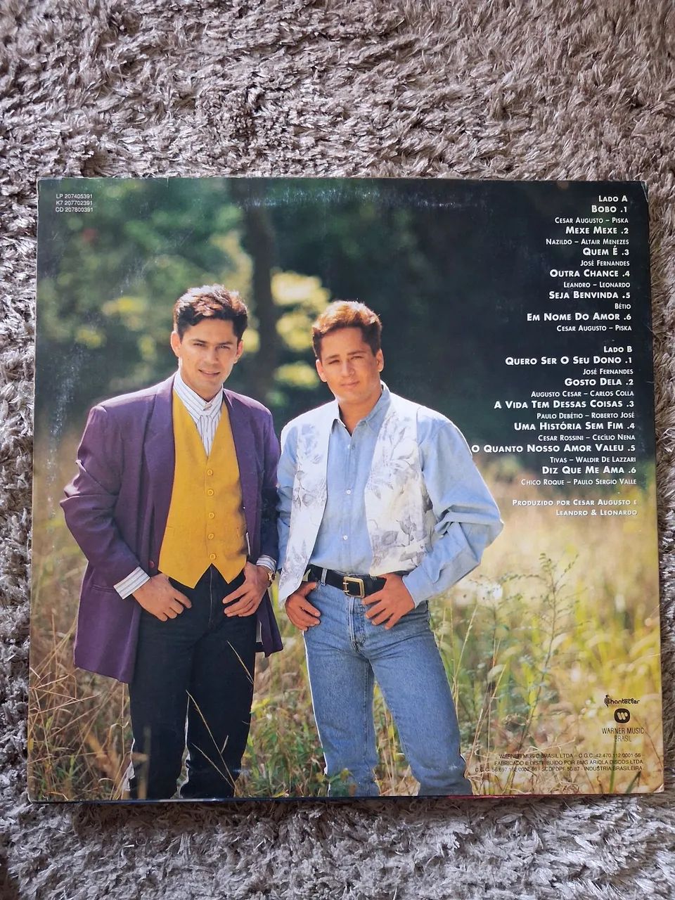 Disco LP - Leandro e Leonardo (1993) - Foto 2