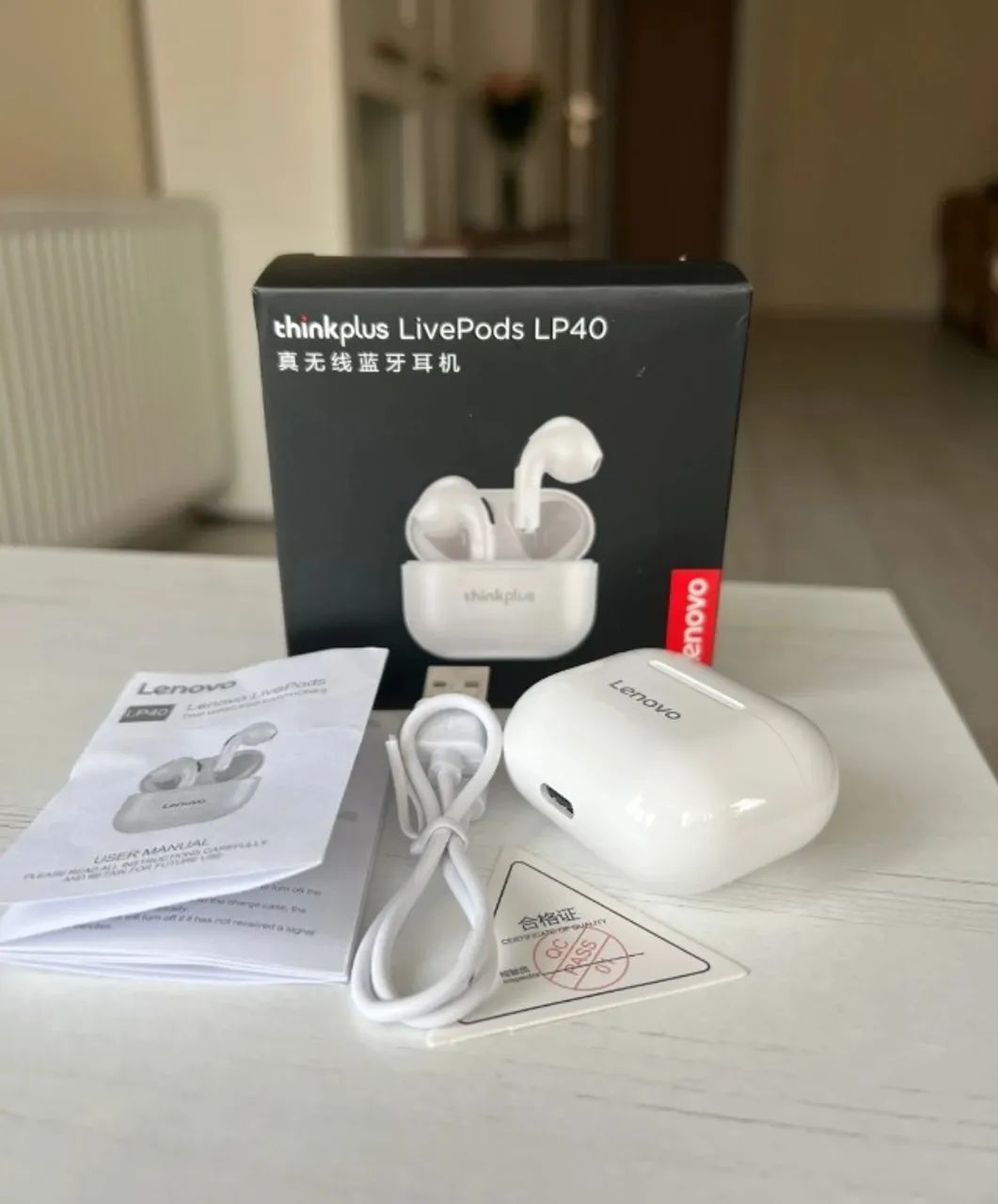 Fone Bluetooth Lenovo LP40 TWS 5.1 Android iPhone Novo Original - Foto 4