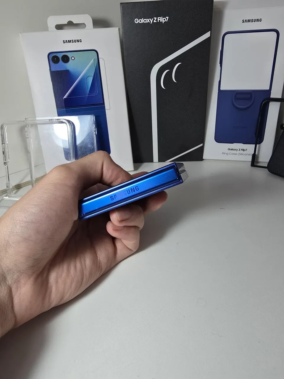 GALAXY ZFLIP 7 C/ CAIXA NF 3 CAPAS, PELICULA EXTRA - Foto 5