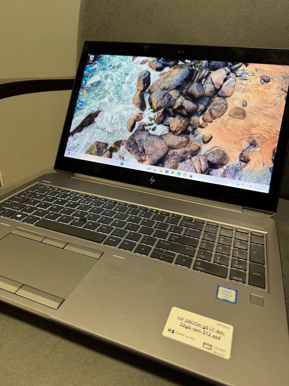 Notebook gamer hp zebook 15 g5 32ram 512ssd tela touch - Foto 4