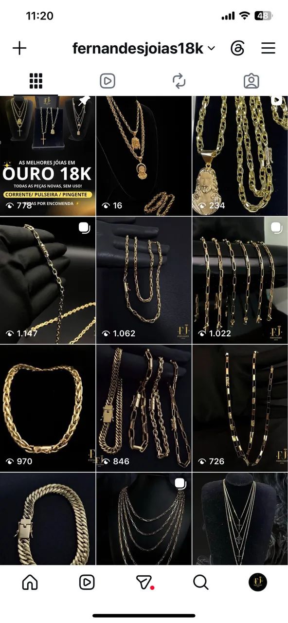 Corrente de ouro baiano 18k (750)  - Foto 2