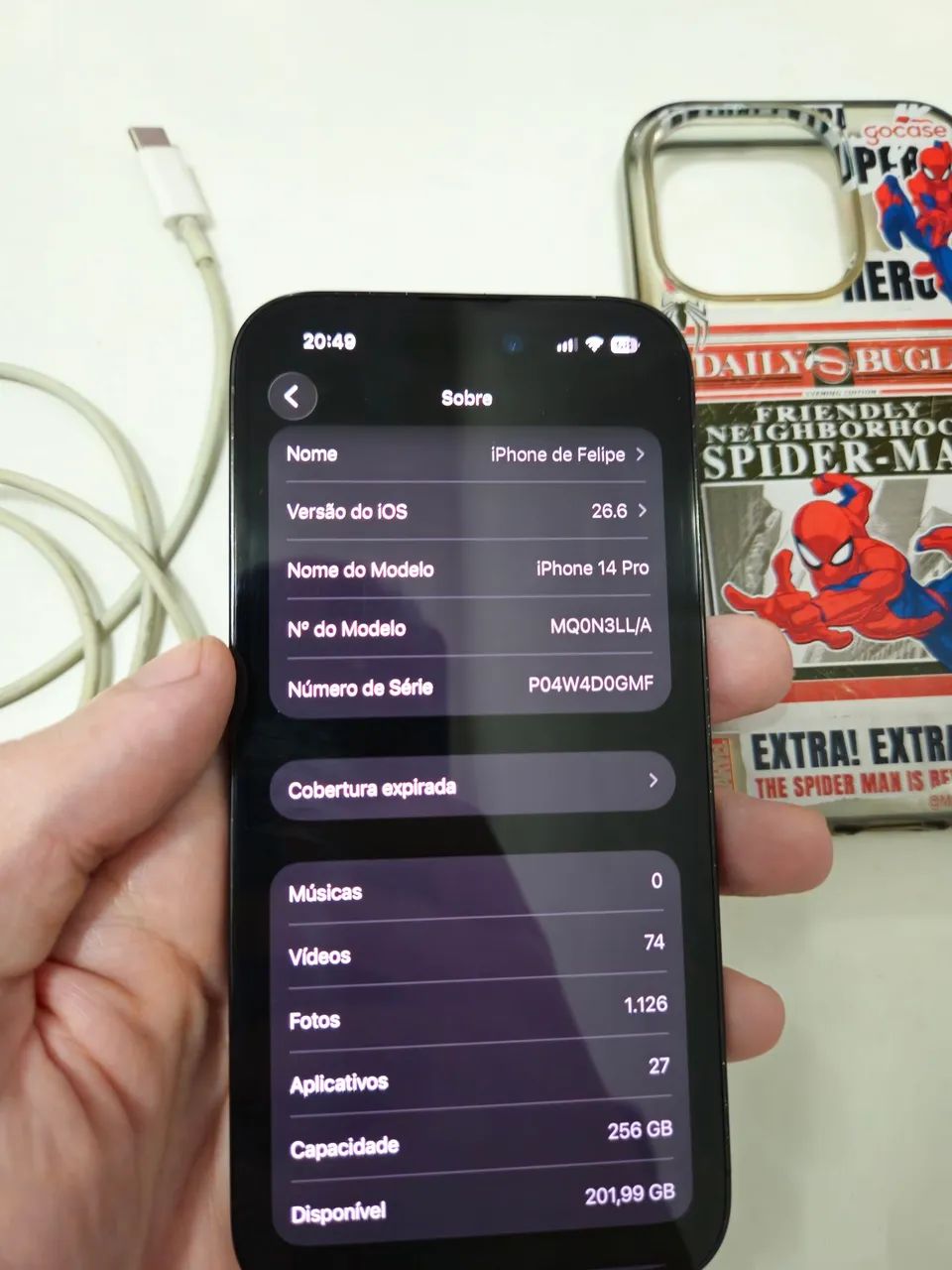 IPhone 14 Pro 256GB Preto Espacial - Esim - Foto 4