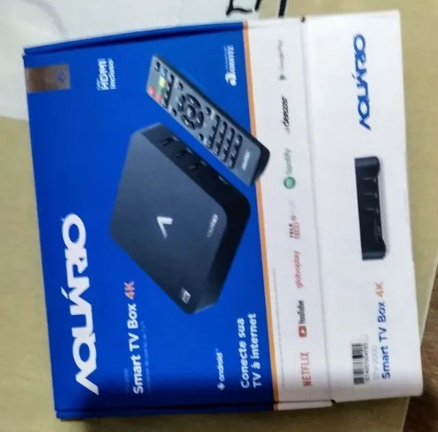 Vendo Smart TV Box 4k marca Aquarius  - semi-nova - Foto 3