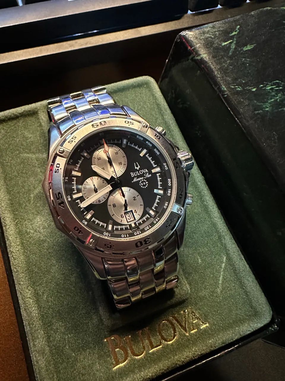 Relógio Bulova Marine Star - 96G55 (com estojo original) - Foto 2