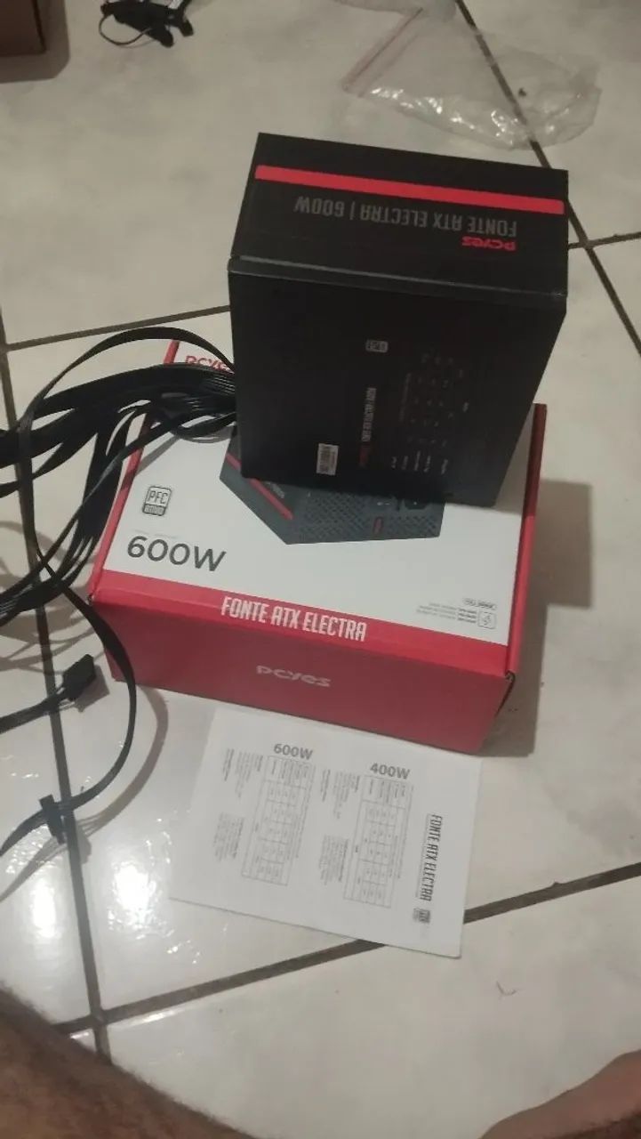 Fonte Pcyes Electra 600W - Foto 3