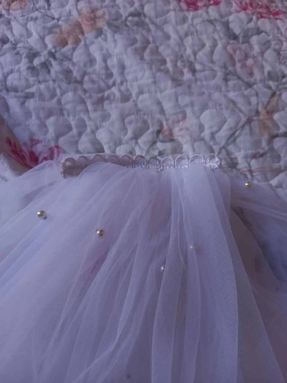 Véu de tule com pérolas - Foto 5