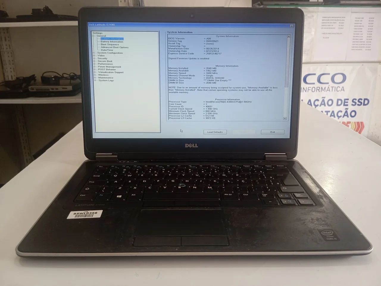 NOTEBOOK DELL LATITUDE E7440- LEIA TODO ANÚNCIO 
